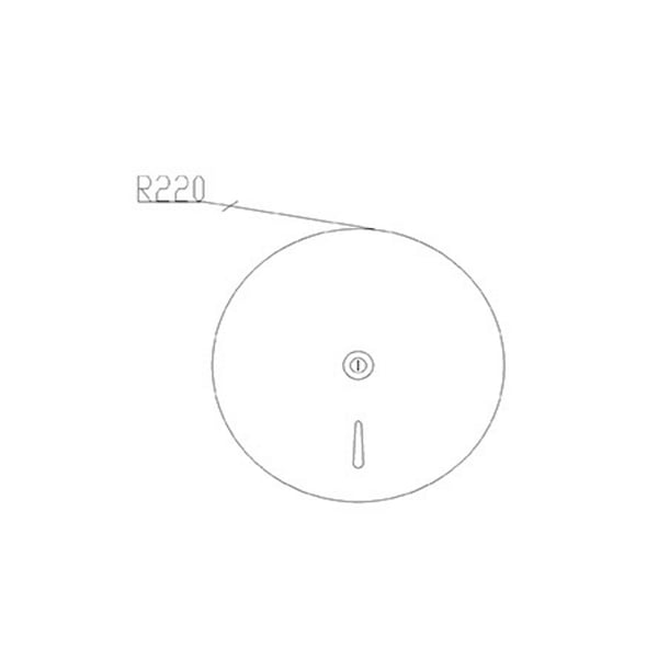 Χαρτοθήκη ρολού WC Inox SS304 81053